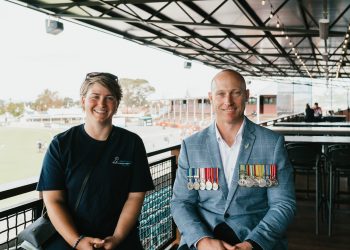 Footy legends help veterans score new goals