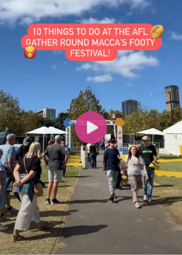 10 things to do at the AFL Gather Round Macca’s Footy Festival!