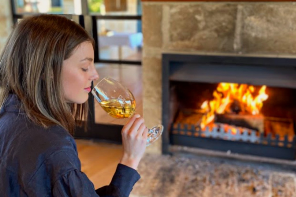 The Fire and wine tasting experience at Maxwell Wines cellar door