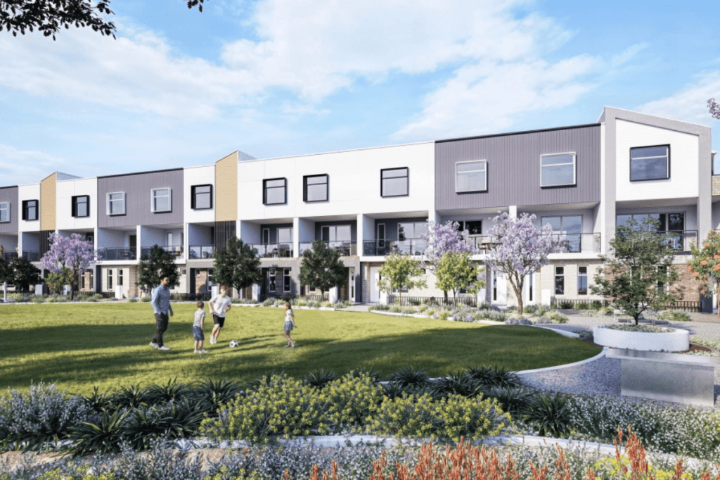 Prospect Corner townhouses around Payinthi Reserve Adelaide